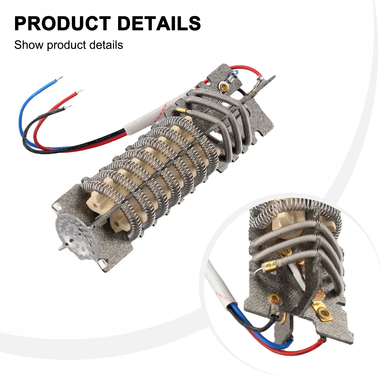 Heater Heating Element Hot Air Rework Machine Three Wires Ceramic Heater Heat Core Power Tools Accessories Soldering Accessories
