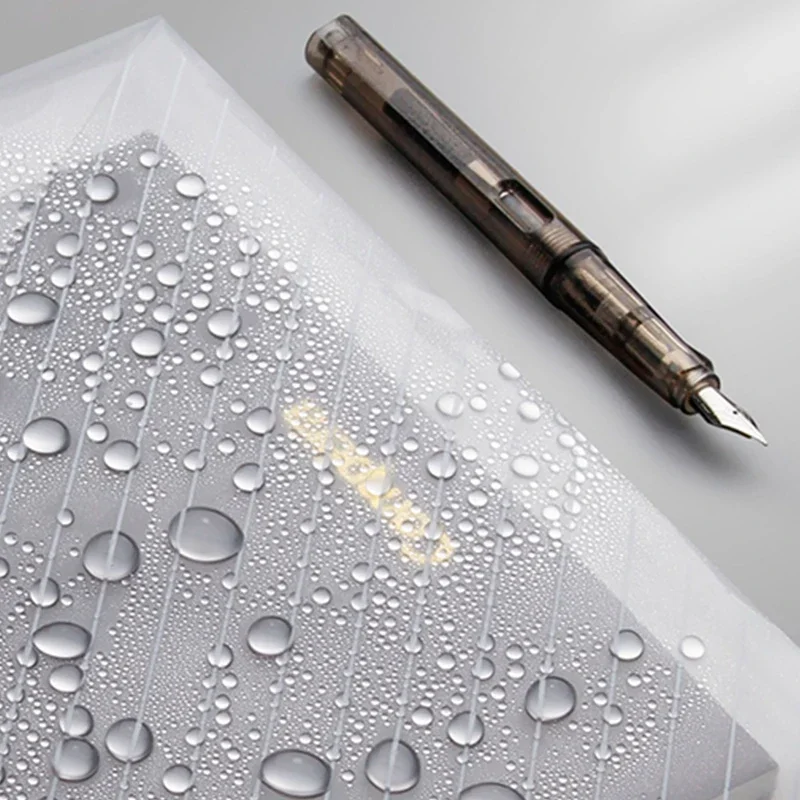 10 Pcs/set A4 Twill Waterproof Snap Buckles Large Capacity Office Materials Student Test Paper Bags Transparent File Bags