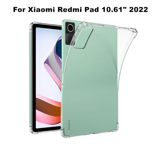 Redmi 패드 케이스 투명 에어백 소프트 실리콘 TPU 보호, 충격 방지 카파 Fundas 쉘 RedmiPad 10.61 