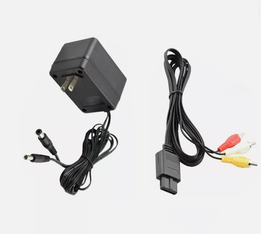 

Аудио AV RCA + кабель переменного тока адаптер шнур для игрового набора Super Nintendo SNES