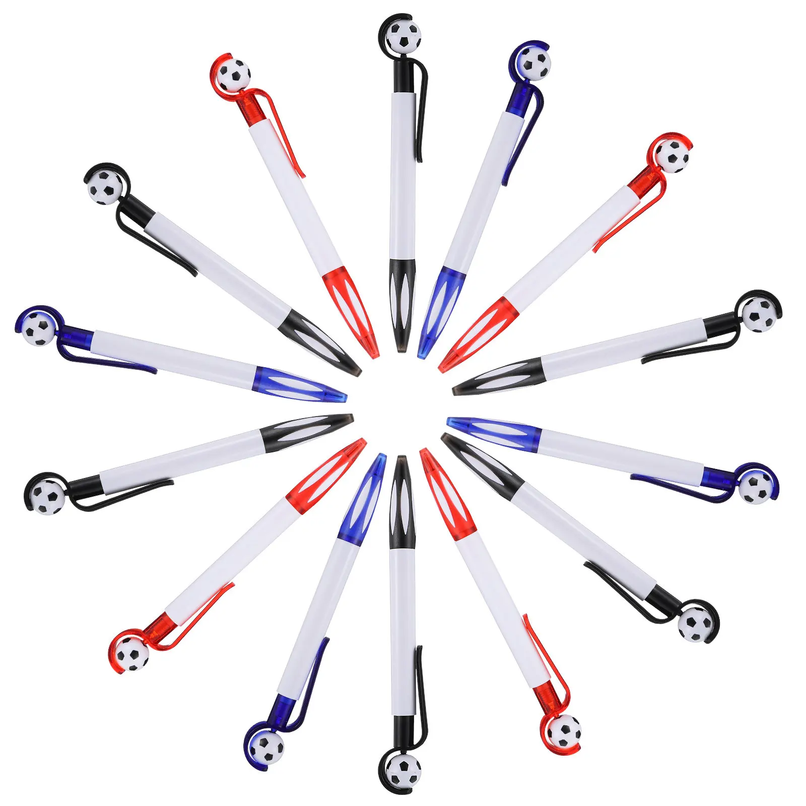 

18Pcs Soccer Ballpoint Pen Creative Design Lightweight Portable Smooth Ink Football Ballpoint Pens Multi-Use Soccer Party Favor