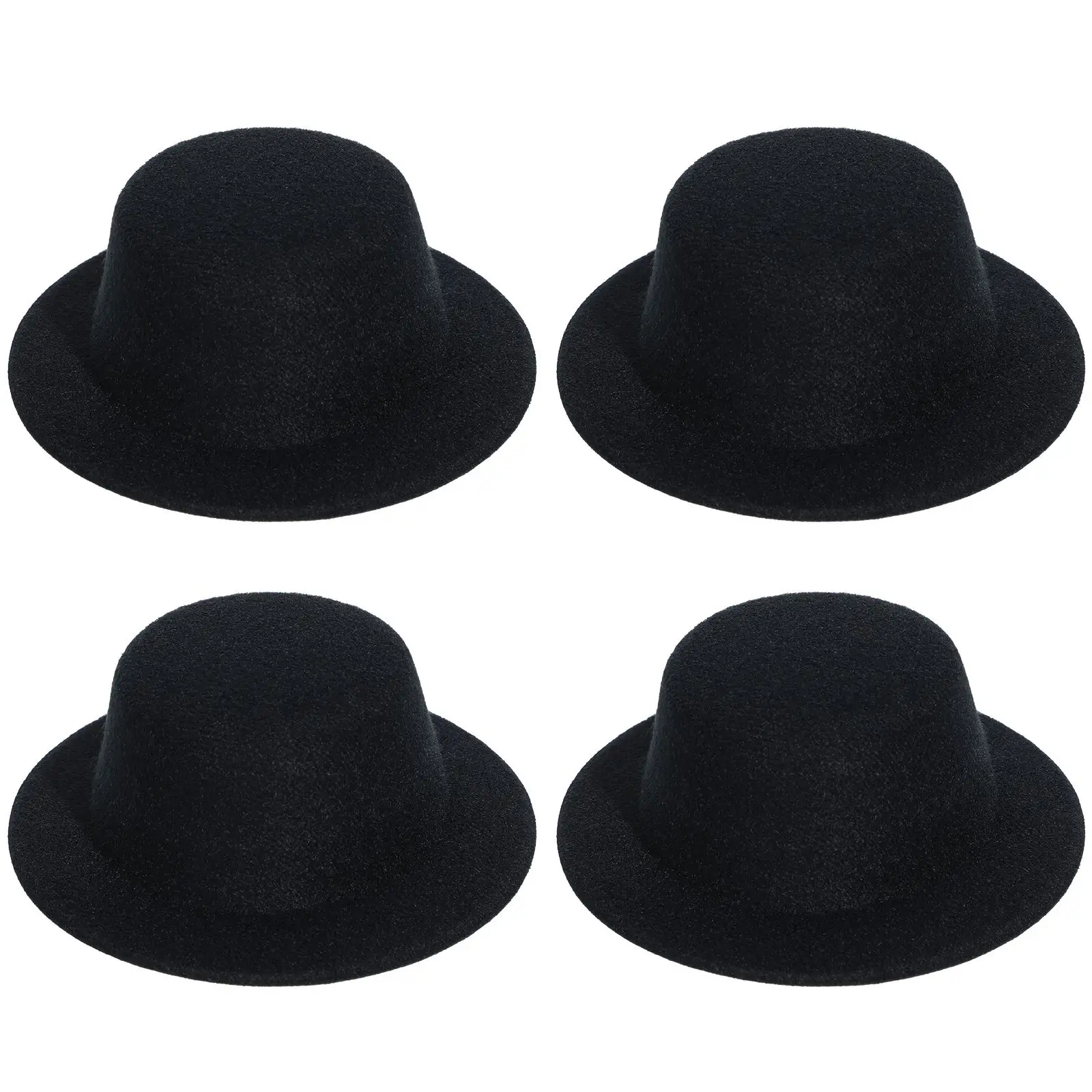 4 pçs chapéu embrião pequeno topo grampo de cabelo chapéus e bonés femininos presilhas de cabelo topos formal escovado bebê