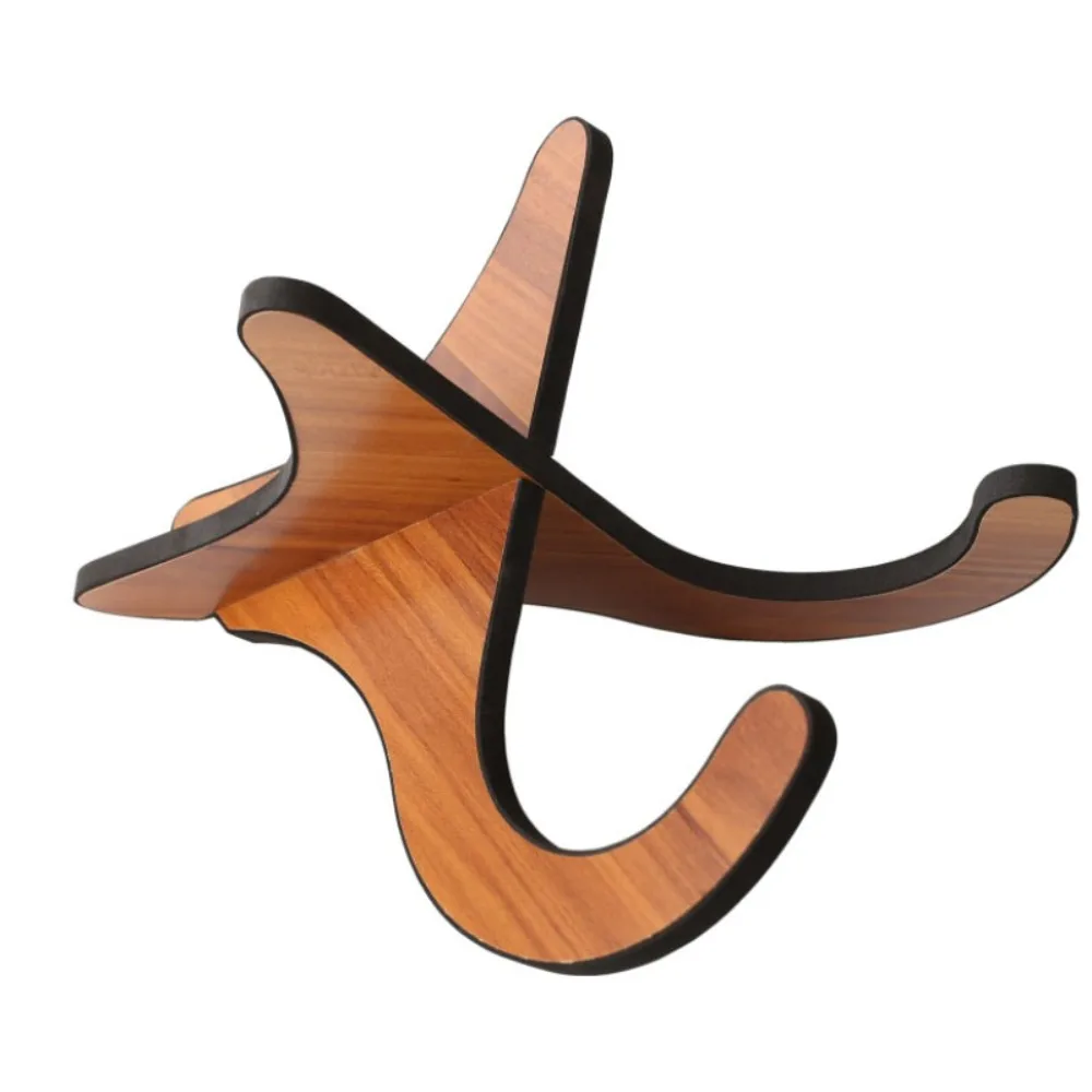 Display Stand Ukulele Wooden Stand Foldable Wooden Small Guitar Wooden Bracket Vertical X-shaped Violin Wooden Bracket