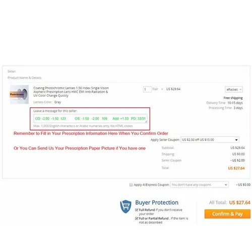 Imagen 2 del producto Un par de lentes ópticas multifocales progresivas GREEN-EMI miopía presbicia resistente a los arañazos 1,56 1,61 1,67 1,74 índice