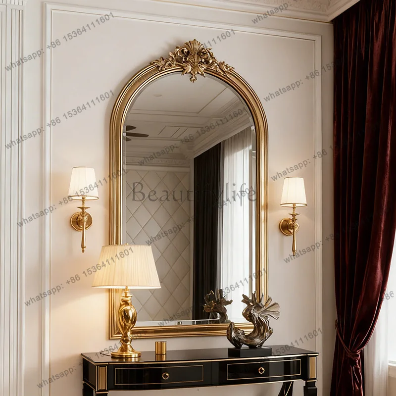 

French retro makeup mirror American bathroom toilet sink vanity mirror
