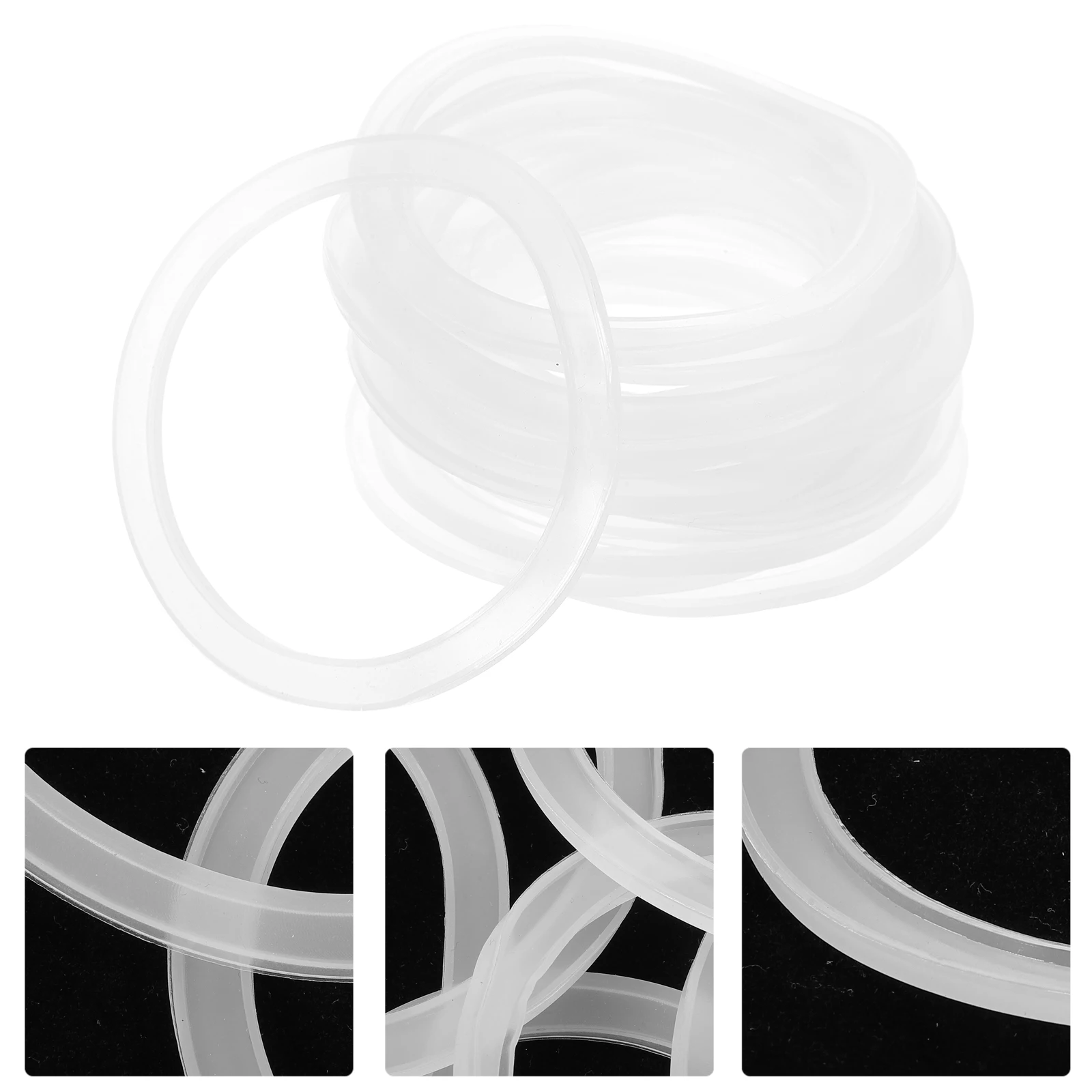 

20pcs Sealing Rings For Jars Silicone Gasket Leakproof Replacement Wide Mouth Mason Jar Seals Food Storage Reusable Freshness
