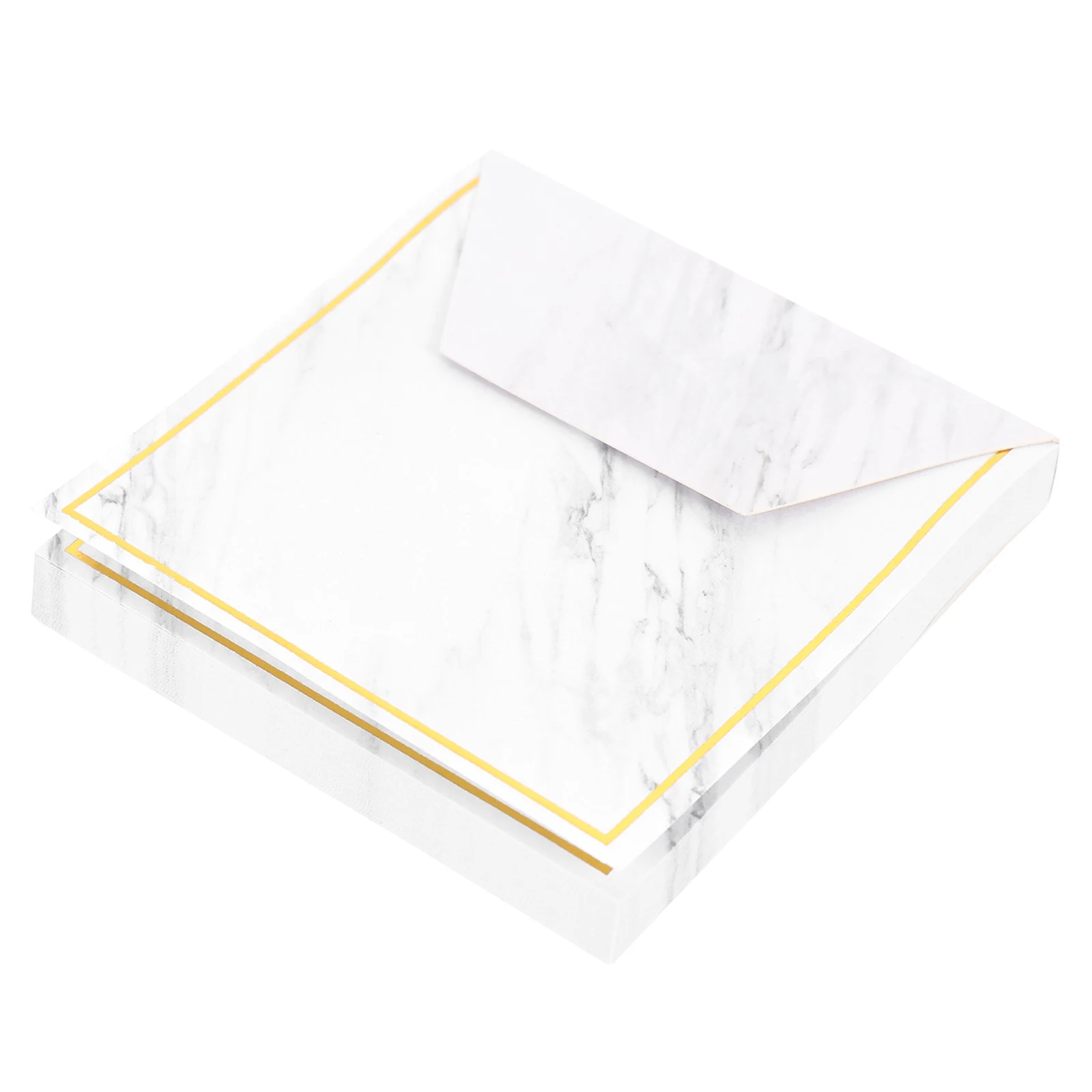 

Marble Pattern Self-Adhesive Memo Paper Office Learning Supply Decorative Notepaper Tearable Memo