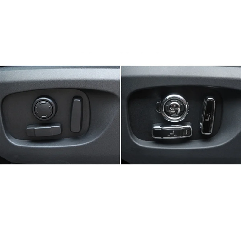 Car Seat Side Adjustment Button Cover Trim Parts for Land Rover Discovery 5 RRS Evoque Vogue Velar Discovery Sport