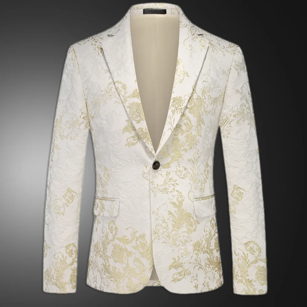 

Роскошный дворцовый жаккардовый мужской стильный пиджак с цветочным принтом Hombre, европейский мужской пиджак, винтажный пиджак, мужской пиджак, мужской костюм, пальто