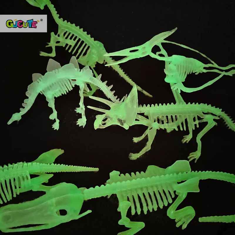 1 Set Kid Toy DIY Assembly Jurassic Dinosaur Fossil Skeleton Mosasaurus Tyrannosaurus Action Figure Collection Creative Model