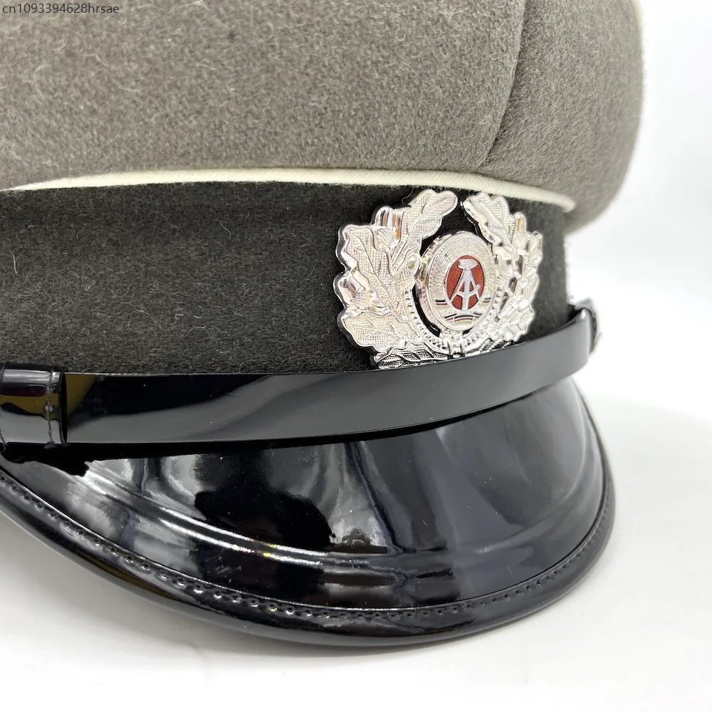 East Germany Army Hat Officer Cap Espionage Men Military Adult Prop Accessories Winter