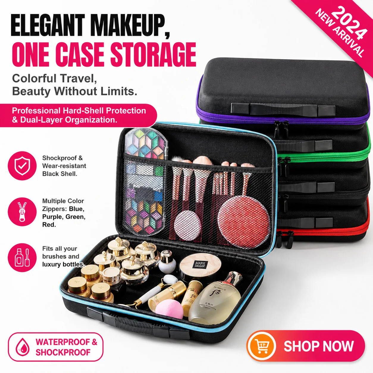 Beauty and Health/Makeup/Makeup Brushes and Tools/Makeup Brush Storage, EVA,Purple,Green,Blue,Red,Black,