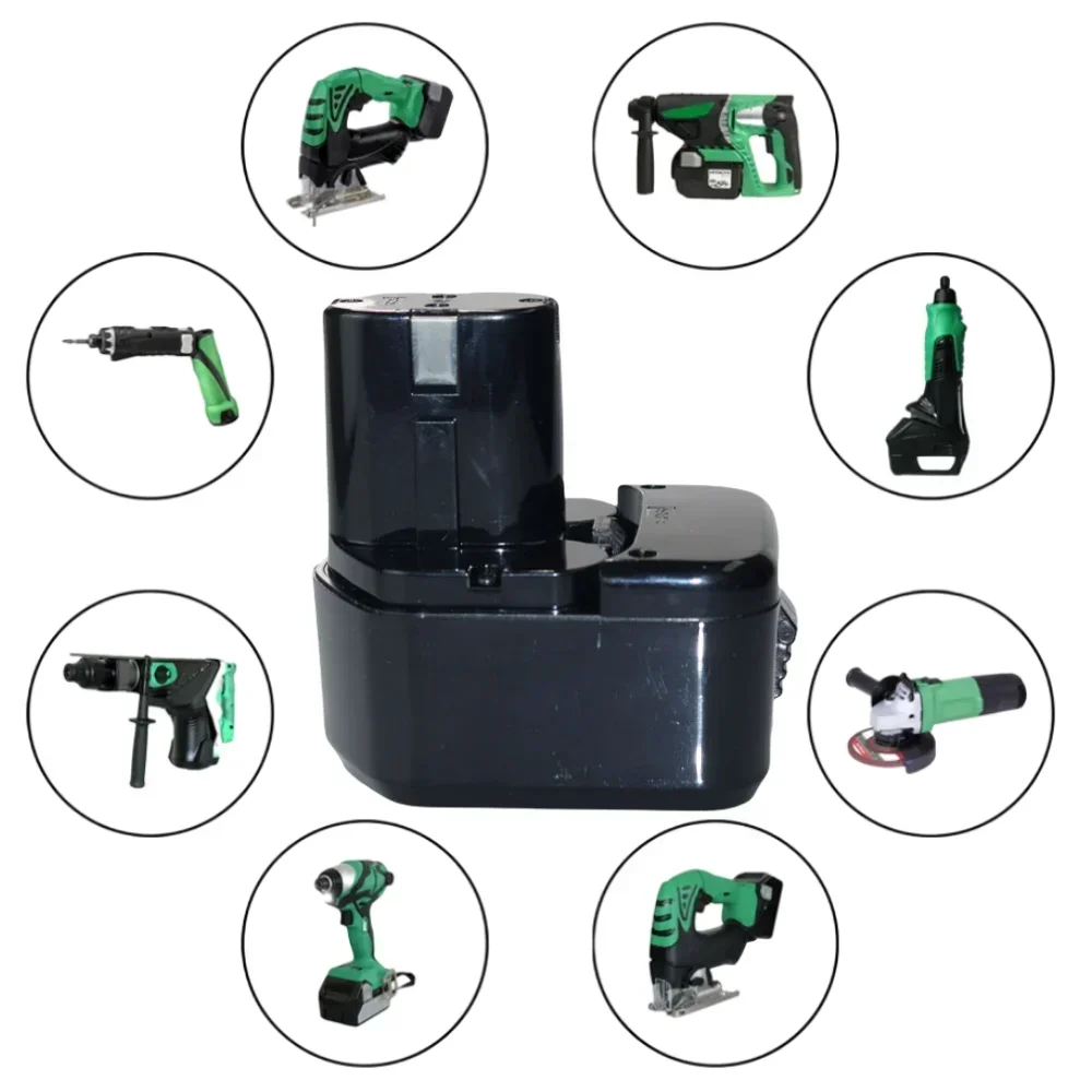 Para Hitachi EB1212S 12V 4.8/6.8/9.8/12.8Ah Bateria Recarregável EB1220BL EB1214S WR12DMR CD4D DH15DV C5D Bateria de Furadeira Sem Fio