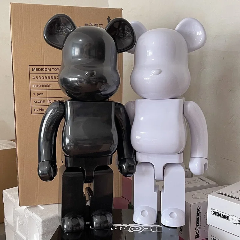 Duże 1000 niedźwiedzi lalka ABS designerskie zabawki artystyczne 1000% kolekcje figurki Bearbrick duże 70CM