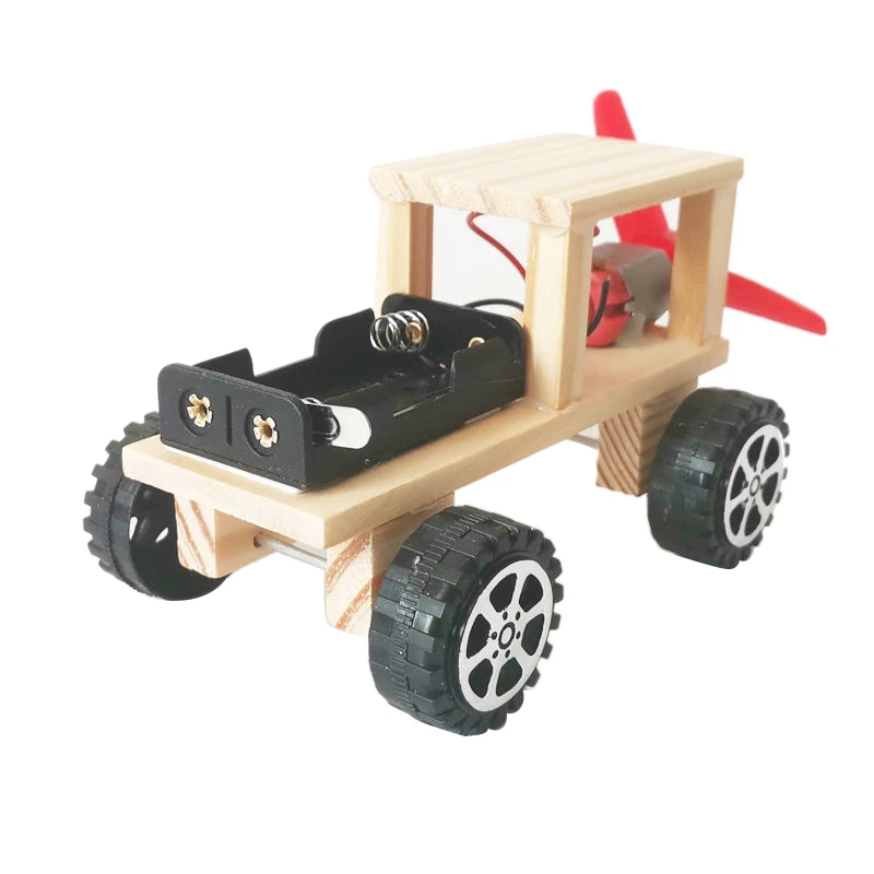 DIY Car Kids Wooden Puzzles Racing Car Students Handmade Model Racing Car Assembly Kit Boys Science Model Racing