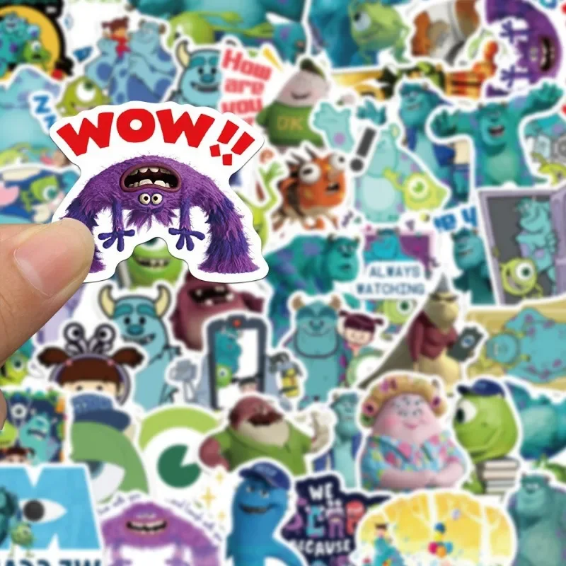 50PCS Monsters Inc Animation Cartoon Laptop Cell Phone Ipad Computer Water Cup Skateboard Guitar Stickers Wholesale