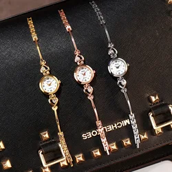 2024Fashion Women Heart Bracelet Watch Rose Gold Quartz Watch Wristwatch Women Dress Casual Bracelet Watches Clothes Accessories