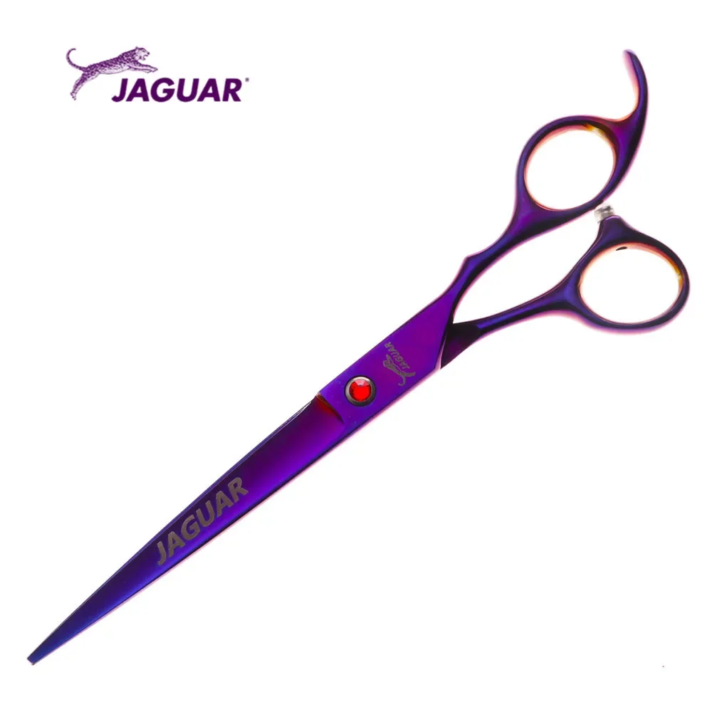 Professional Hairdressing Scissors 7 Inch Cutting Barber Shears Pet Scissors Purple Style