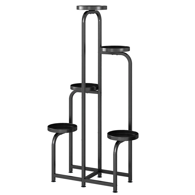 Multi Tier Metal Plant Stand Freestanding Flower Pot Holder Indoor Outdoor Display Rack for Living Room Balcony