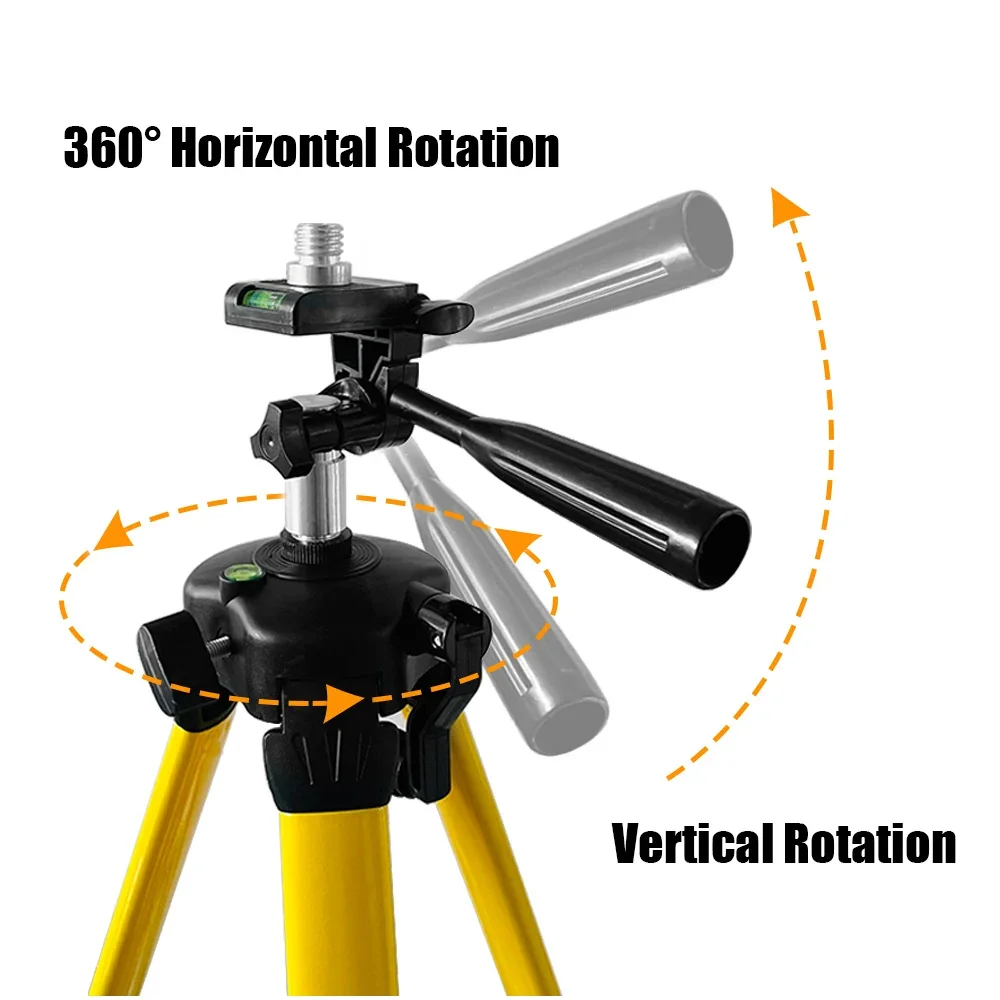 Poziom lasera regulowany statyw Adapter głowica pochylana 1/4 \