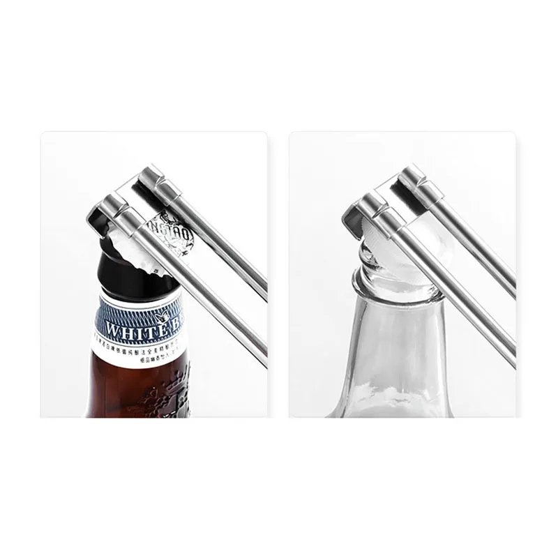 قابل للتعديل عدم الانزلاق الفولاذ المقاوم للصدأ يمكن فتاحة متعددة الوظائف فتاحة الزجاجات أداة المطبخ عدم الانزلاق سهلة الفتح