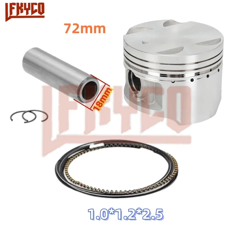 Motorcycle Engine Parts 72mm 249CC for SUZUKI GN250 1985-2001 DR250 GZ250 Marauder TU250 12111-38201 Piston Pin 18mm Gasket Kit