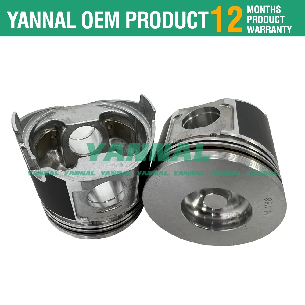 Kit de pistón 4TNV88 4TNV88-BPHB con anillo para motor Yanmar Hitachi ZX40U-2 ZX50U-2