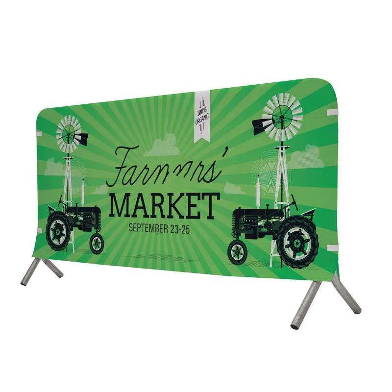 Custom Outdoor Event Mesh Vinyl Signs Banners Barricade Barrier Jacket Cover Crowd Barrier Covers