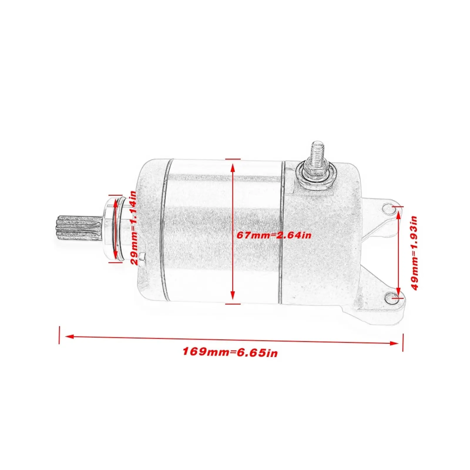 Starter Motor Relay Set Fit For Yamaha TT250R YBR250 YS250 1999-2006 XR250 CB400 NC29/NC23 CB-1 4GY-81890-00-00