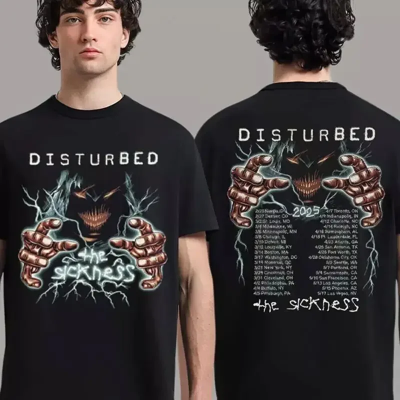 

HOT Disturbed Sickness 25 Tour Two Sides T Shirt For Holiday
