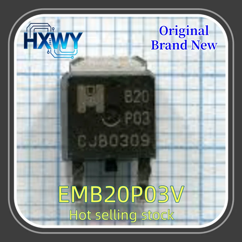 (10/50 piezas) EMB20P03V B20P03 SOP-8 tubo MOS de canal P, piezas electrónicas nuevas, entrega rápida, alta calidad, en stock