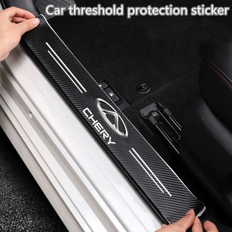 

Carbon Fiber Car Door Threshold Sticker Auto Trunk Protective Strip For Chery Tiggo 3/5x/8/E3E5 Arrizo 3/5/GX/7e Fengyun 2A3