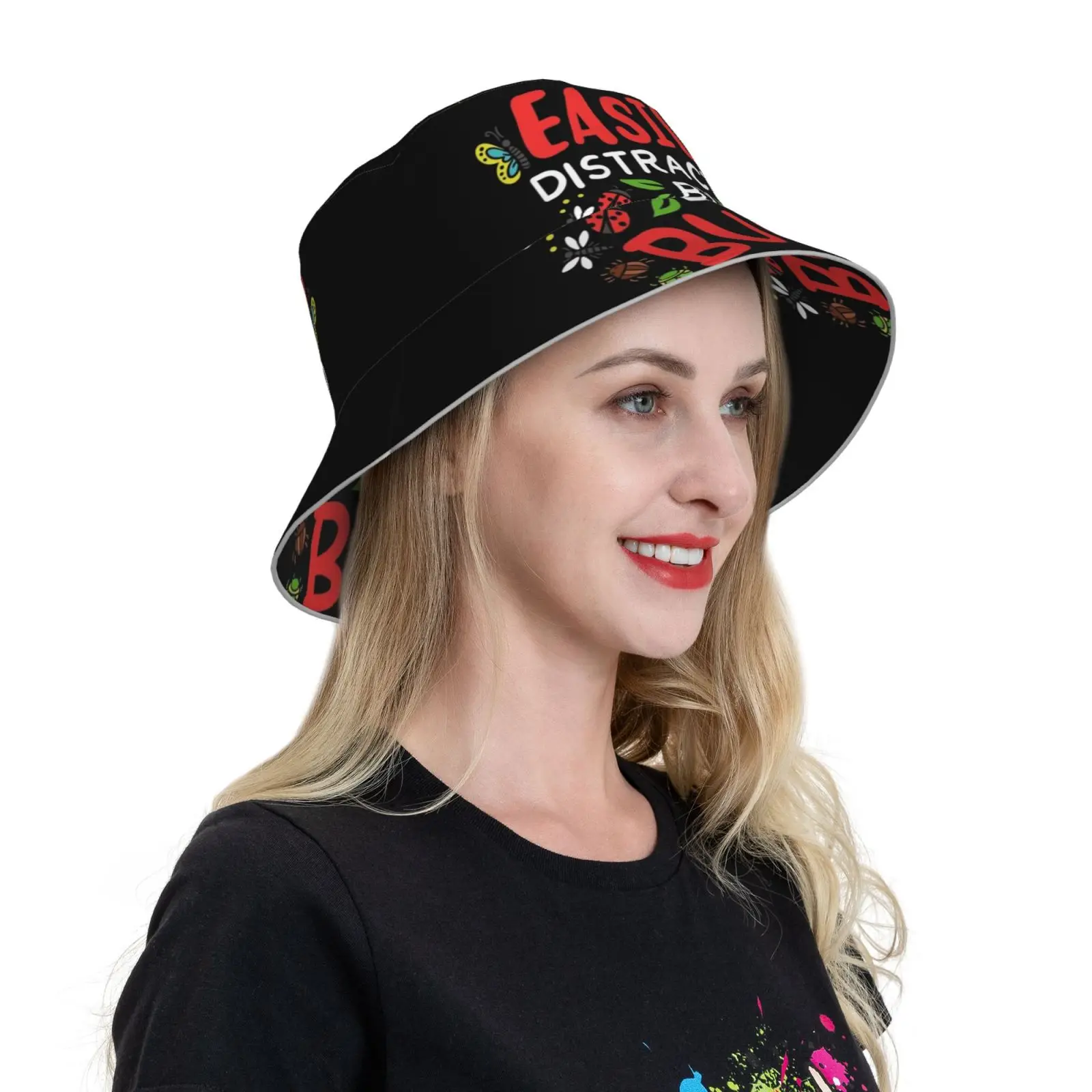 Bug Insect Funny Entomologist Bucket Hat Fashion Soft Personalized Pattern Gift Cap Bugs Insect Entomology Entomologist