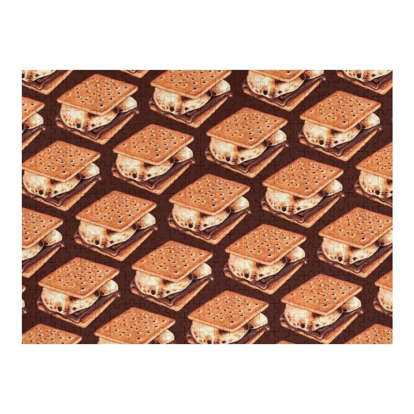 

S'mores Pattern - Brown Jigsaw Puzzle Photo Personalized Gifts Toys For Children Puzzle