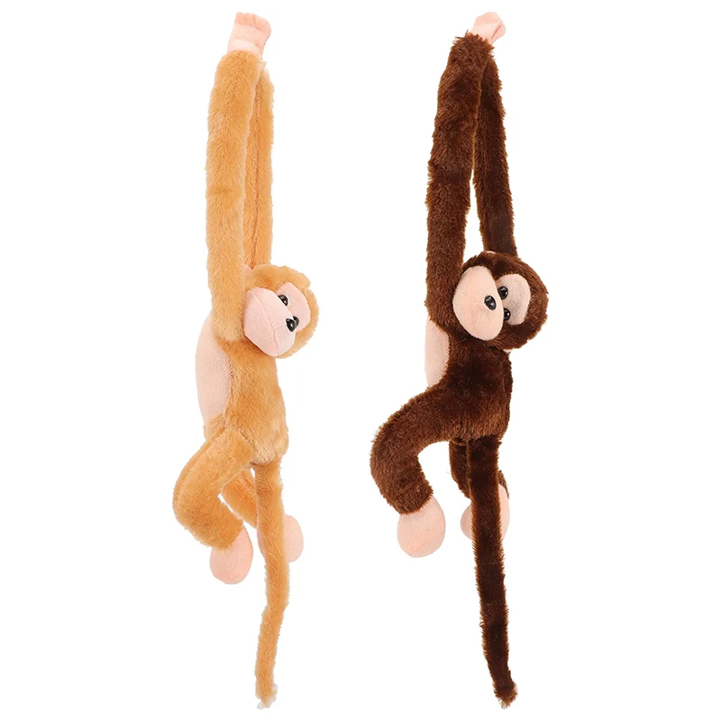 60cm Long Arm Tail Monkey Stuffed Plush Curtains Baby Sleeping Appease Animal Toys Car Decoration Valentine's Day Gi