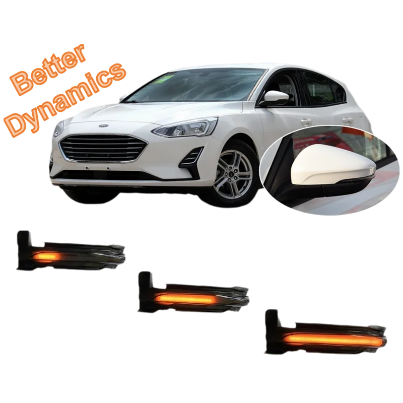 for Ford Focus MK4 ST Active Vignale LHD 2018 2019 2020 2021 2022 2023 2024 Dynamic Blinker Indicator Mirror Turn Light Signal