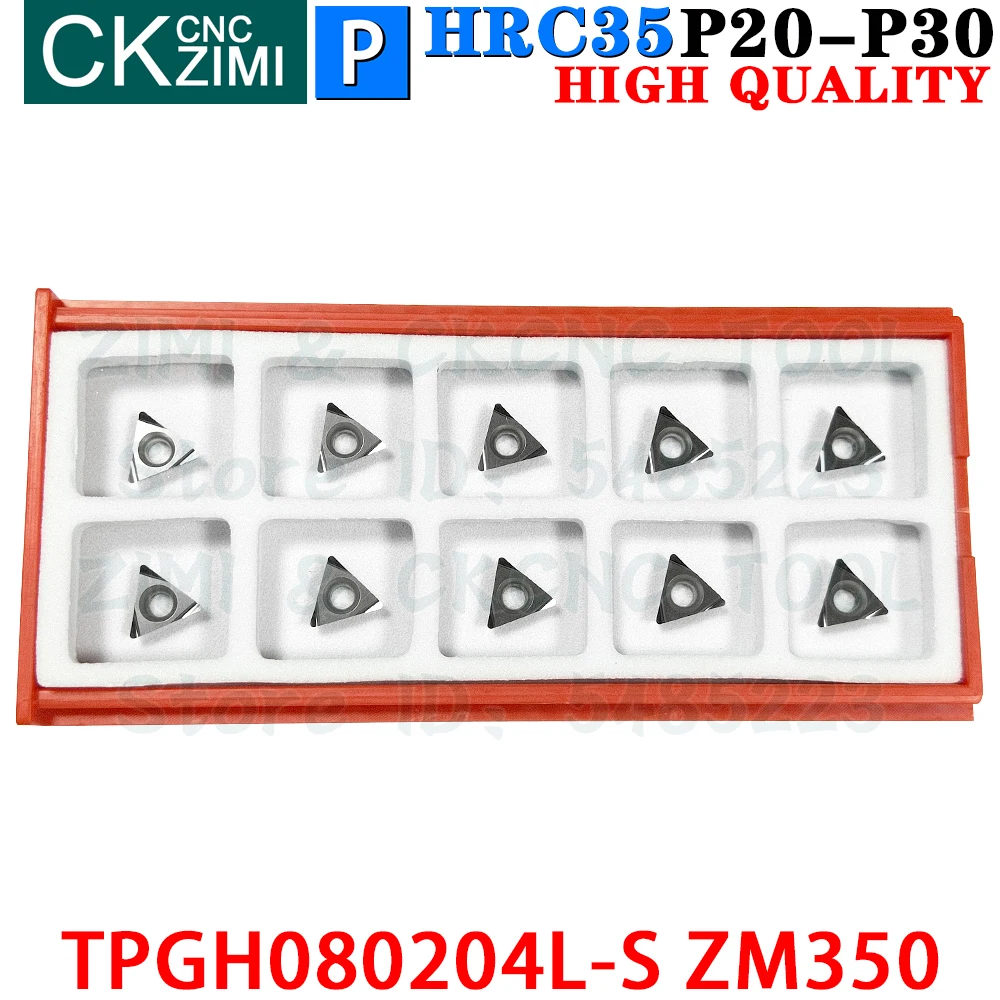 10 sztuk TPGH080204L-S ZM350 TPGH 080204L S ZM350 Wkładki cermetowe Narzędzia do płytek do wytaczania precyzyjnego Narzędzie do cięcia metalu CNC tokarka dla stali