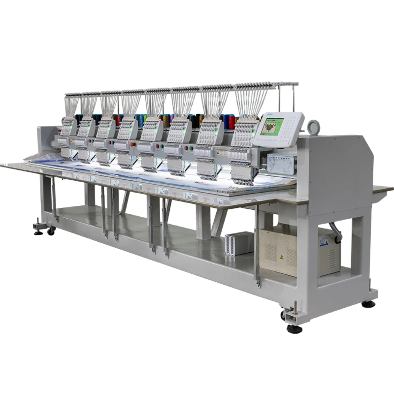 High Speed 8 Head Embroidery Machine T-shirt Flat Hat Computer Embroidery Machine for Sale