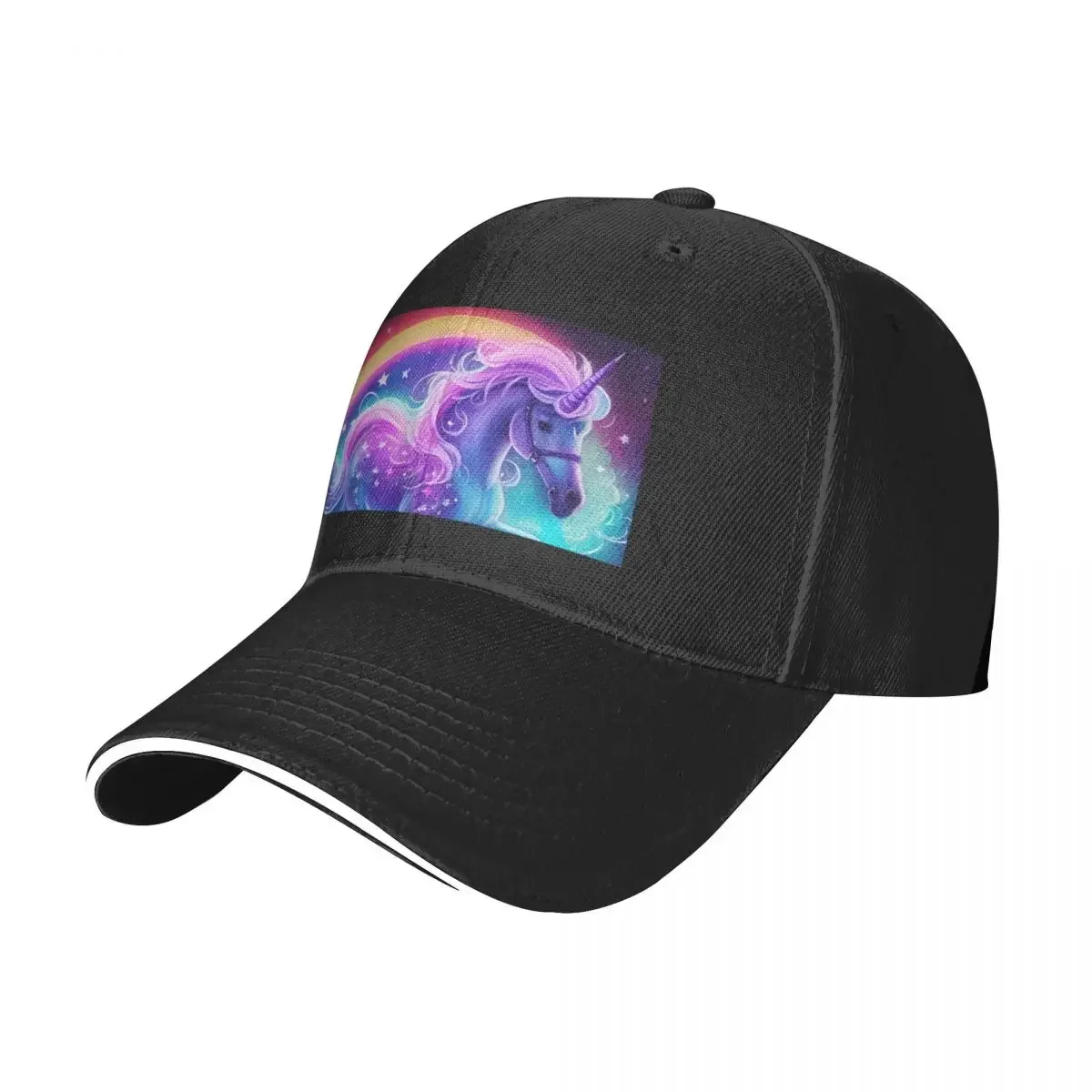 Adorable Purple Unicorn Baseball Cap black Anime Hat hard hat Hat Beach Sun Hats For Women Men's