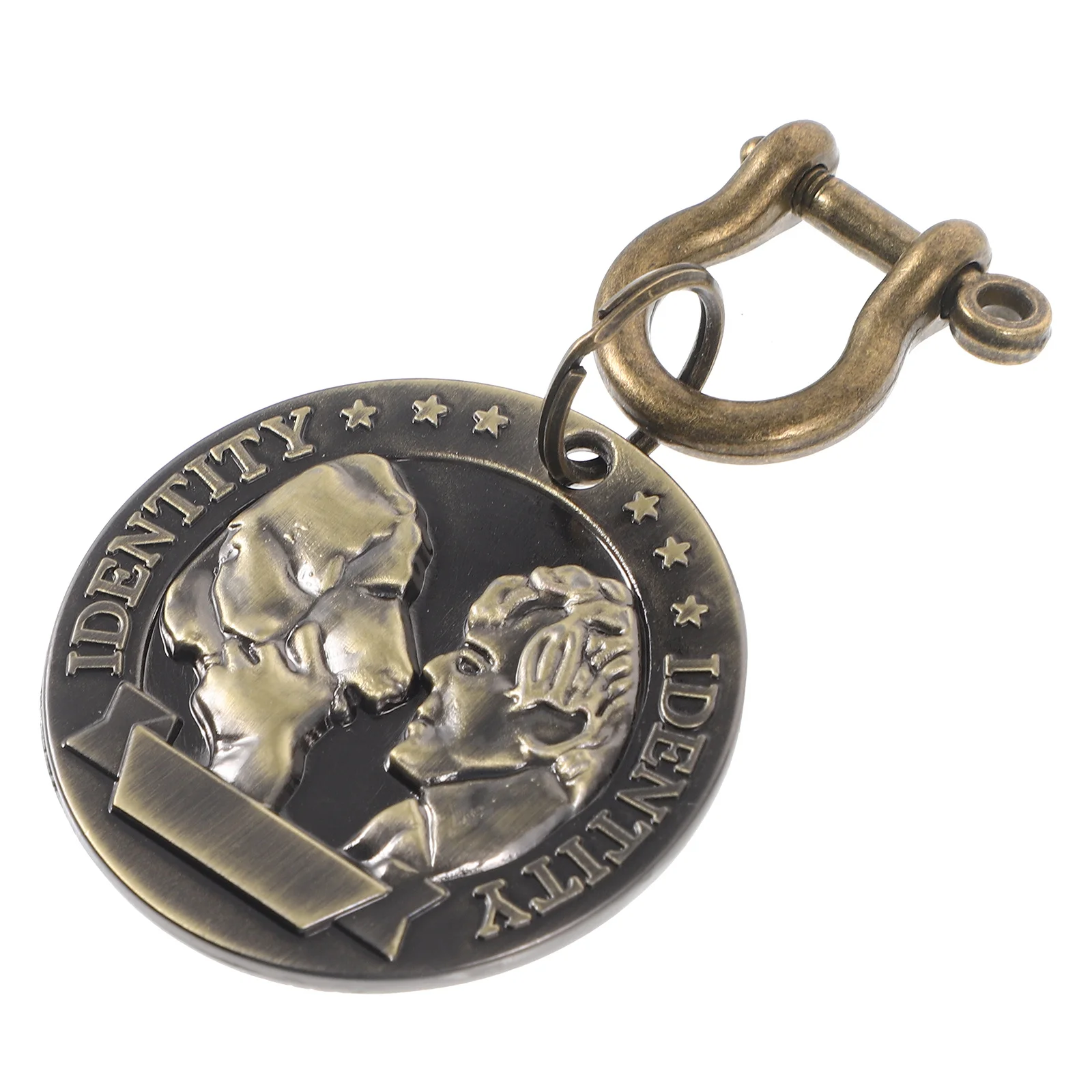 

DIY Pet Identity Tag Lightweight Copper Pendant Creative Round Cat Dog Name Tag Engraved Personalized Anti-Lost Pet Collar