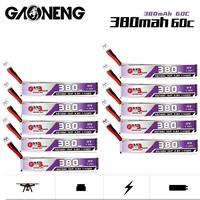 GAONENG/GNB 1S 380mAh 3.8V/4.35V 60C/120C LiHV/Lipo battery for Snapper6/7/8/Mobula7/URUAV UR65/UK65/US65/BetaFPV65/75 FPV Drone