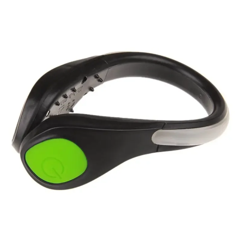 Clip de zapato luminoso LED para bicicleta al aire libre, Clips de seguridad para correr de noche, luz de advertencia deportiva para ciclismo