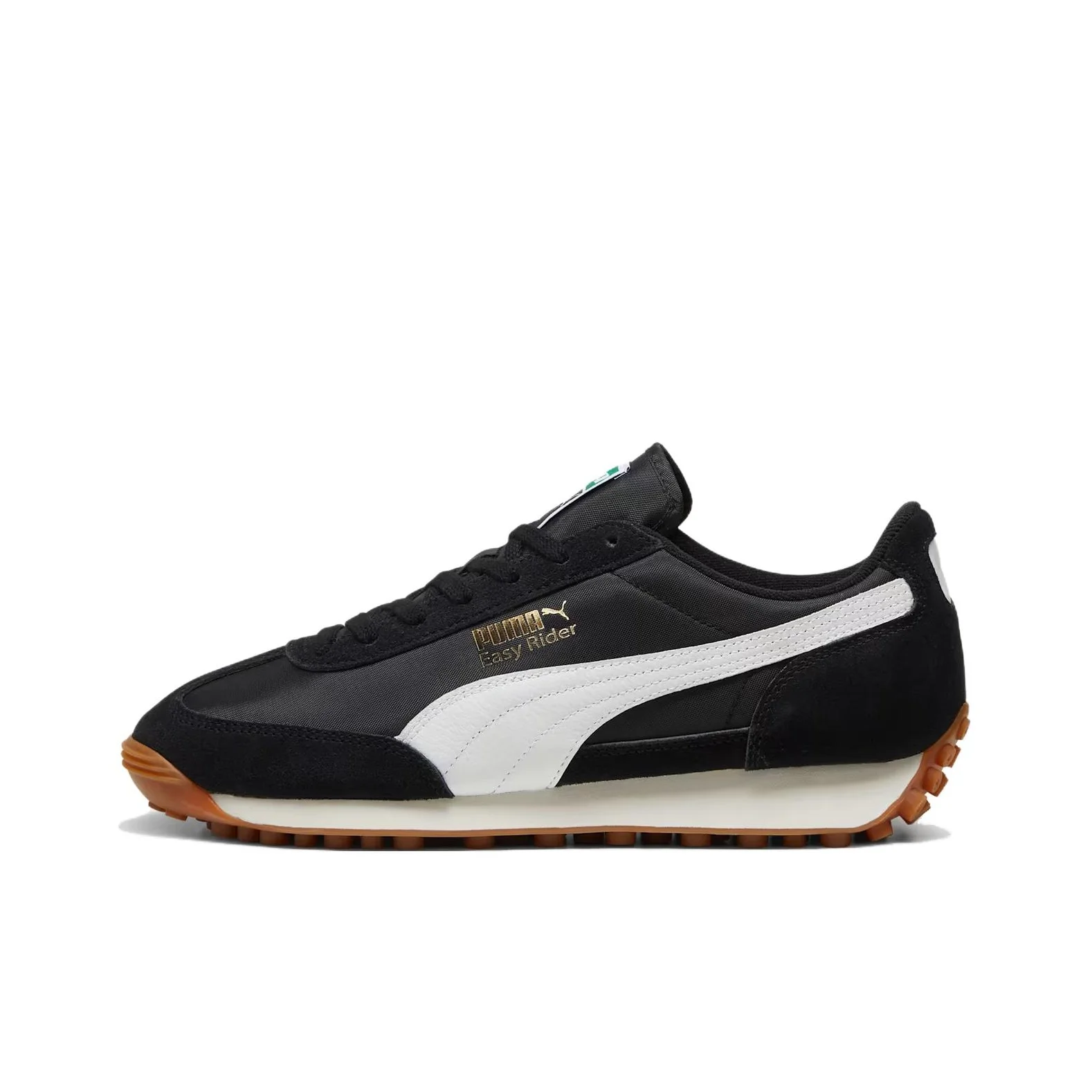 PUMA Easy Rider Vintage Cushioning, Wear Resistant Low top Casual Shoes Unisex Black White 399028-10