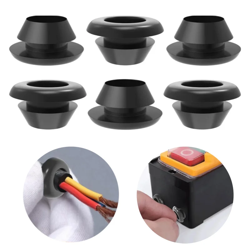 70 pçs kit de ilhós de borracha cabo fio buraco borda protetor para fiação automotiva painéis elétricos à prova de poeira resistente à umidade
