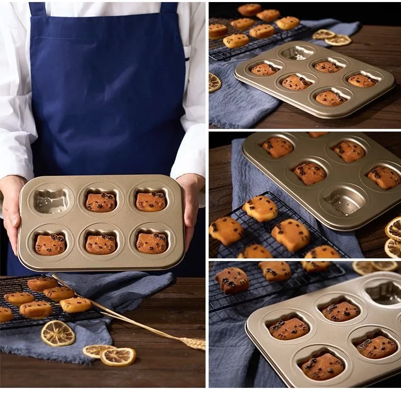 Moldes de pastel de Hello Kitty Sanrio, bandeja para hornear pasteles de Anime, herramientas para hornear de oso bonito de dibujos animados, bandeja para hornear con forma de pata de gato, molde para pan DIY, regalo