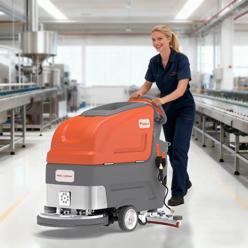 

Heavy Duty Industrial Floor Scrubber Machine For Warehouse Factory Workshop Professional Electric Ride-on Cleaning Scrubber