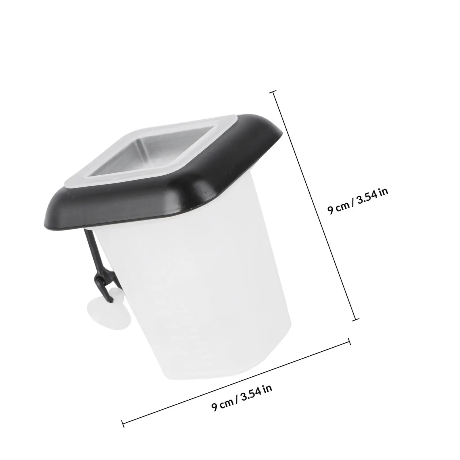 Cone Shaped Red Worms Feeder Plastic Aquarium Feeding Cup with Strong Suction Mount Floating Live Food Funnel for Small Fish