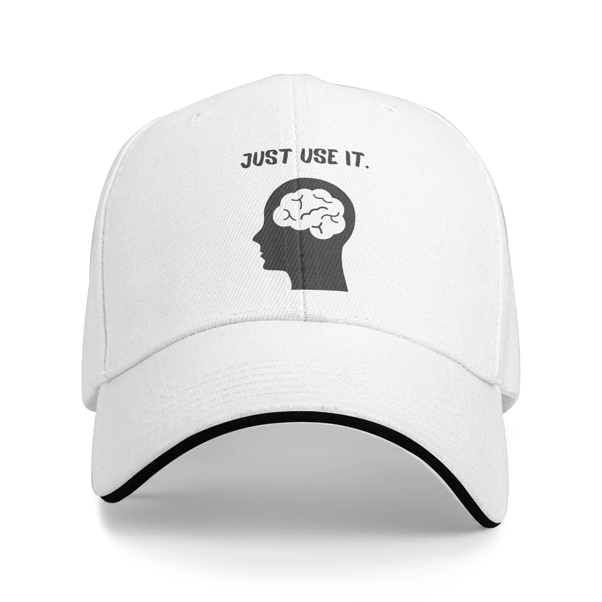 Brain Mind Just Use It Innovation  Sandwich Hat ,Sport,Baseball Caps  Hat Adjustable Snapback Caps Sun Caps Washable Cap