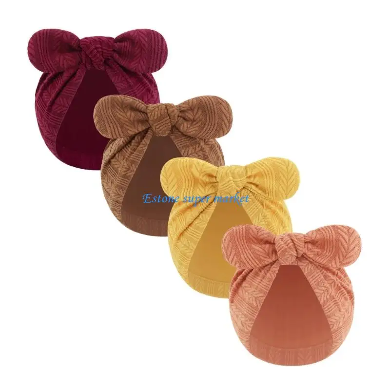 090B أغطية رأس جميلة للرضع قبعة عمامة مرنة لحديثي الولادة الفتيات هدية التقاط الصور #2