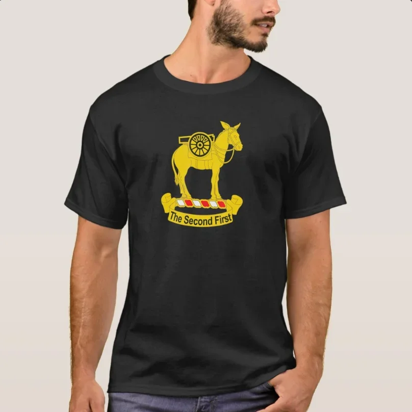 

2nd Field Artillery Regiment T-Shirt 100% Cotton O-Neck Summer Short Sleeve Casual Mens T-shirt Size S-3XL